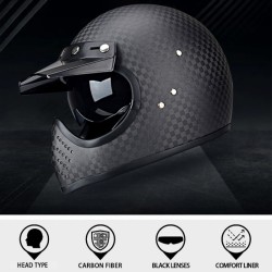 Carbon Fiber Full Face Helmet