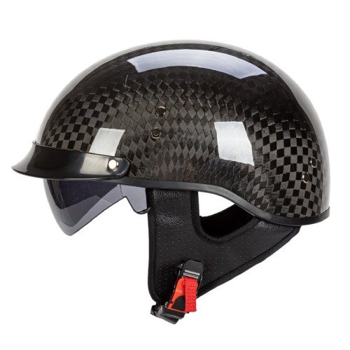 Carbon Fiber Moto Half Helmet