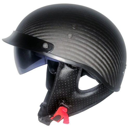 Carbon Fiber Moto Half Helmet