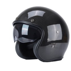 Carbon Fiber Open Face Helmet