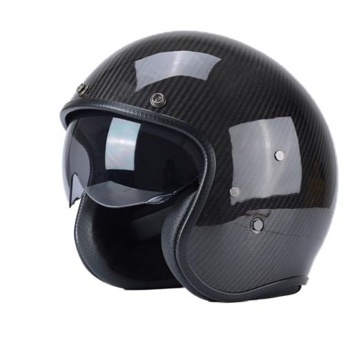 Carbon Fiber Open Face Helmet