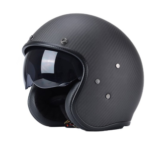 Carbon Fiber Open Face Helmet