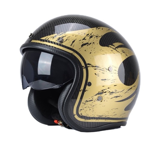 Carbon Fiber Open Face Helmet