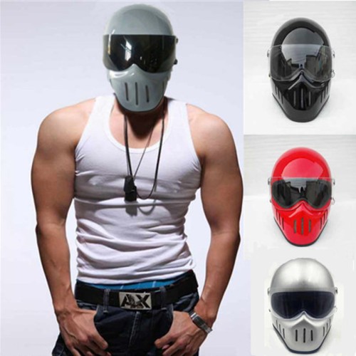 Vintage Full Helmet with Lens