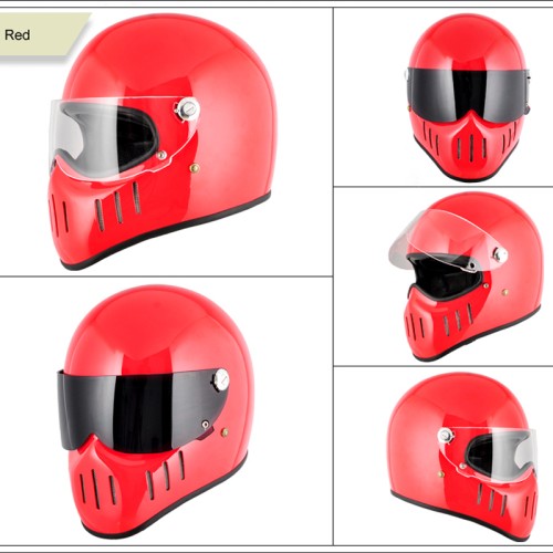 Vintage Full Helmet with Lens