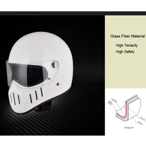 Vintage Full Helmet with Lens