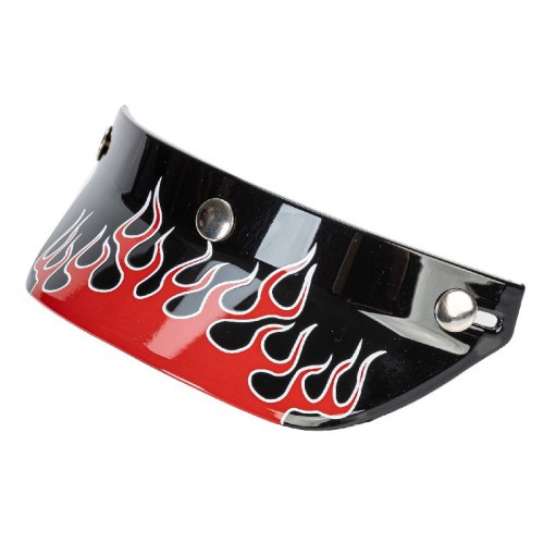 Moto Helmet Visor Fire Style