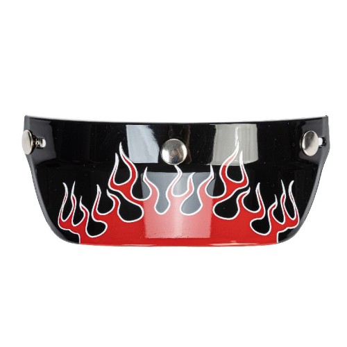 Moto Helmet Visor Fire Style