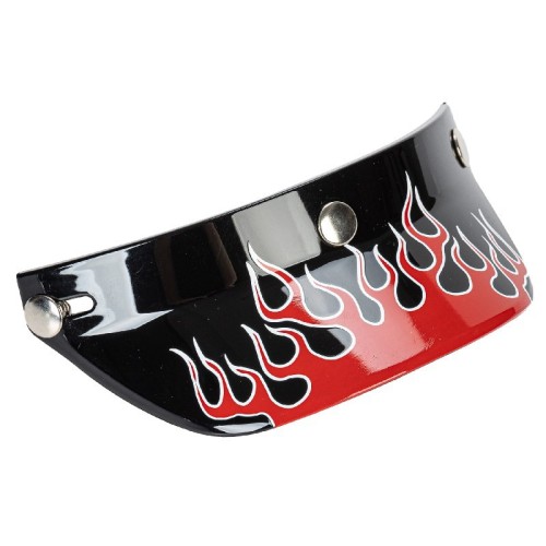 Moto Helmet Visor Fire Style