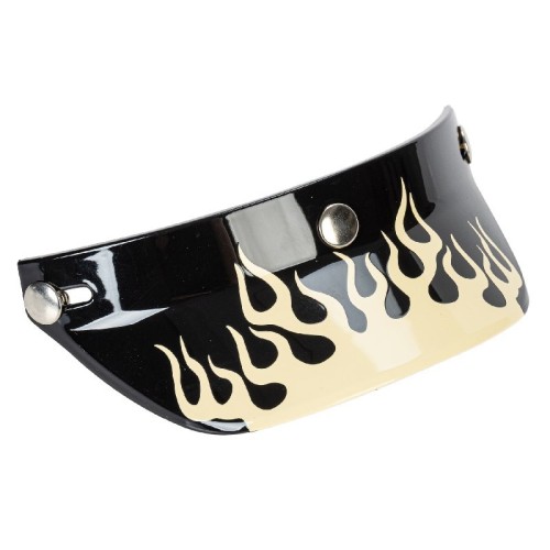 Moto Helmet Visor Fire Style